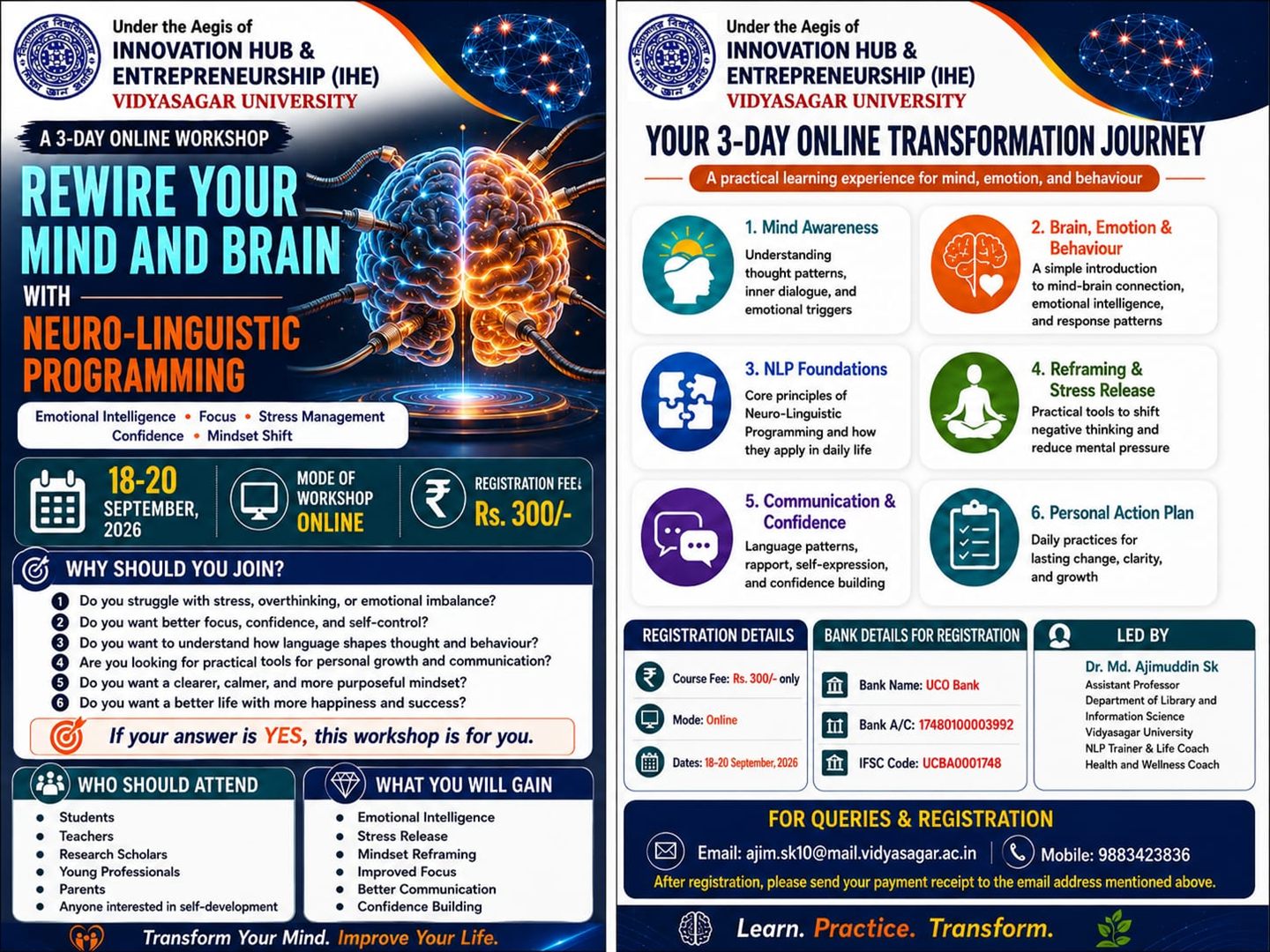 Workshop on Rewire Your Mind and Brain