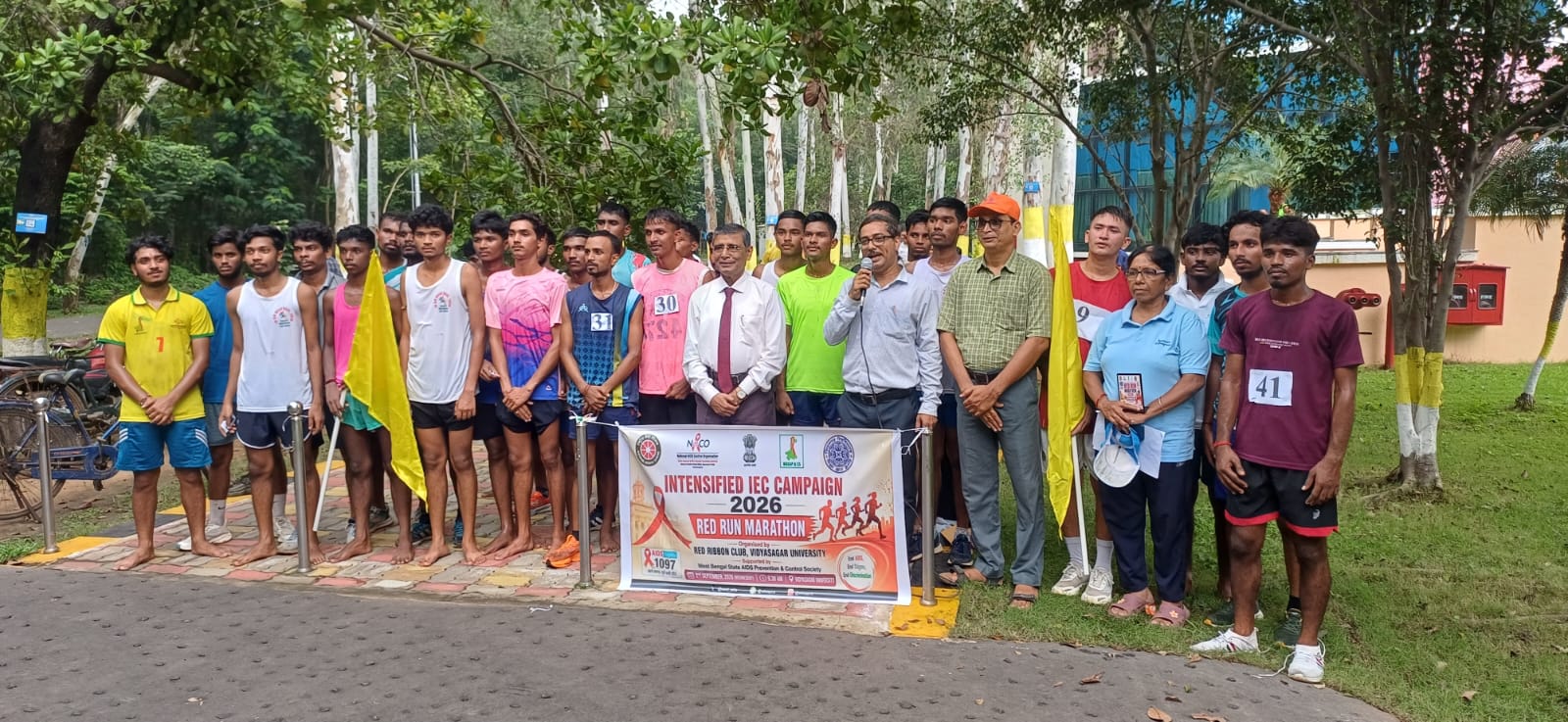 Red Run Marathon Organised by Red Ribbon Club of Vidyasagar University