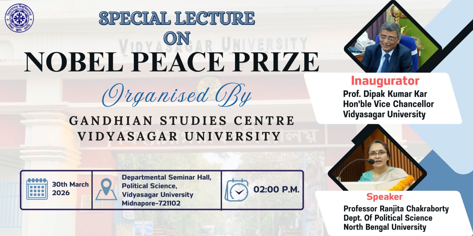 Special Lecture on Nobel Peace Prize