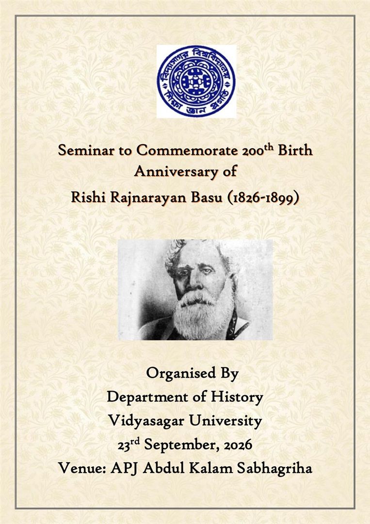 Seminar to commemorate the 200th birth anniversary of Rishi Rajnarayan Basu