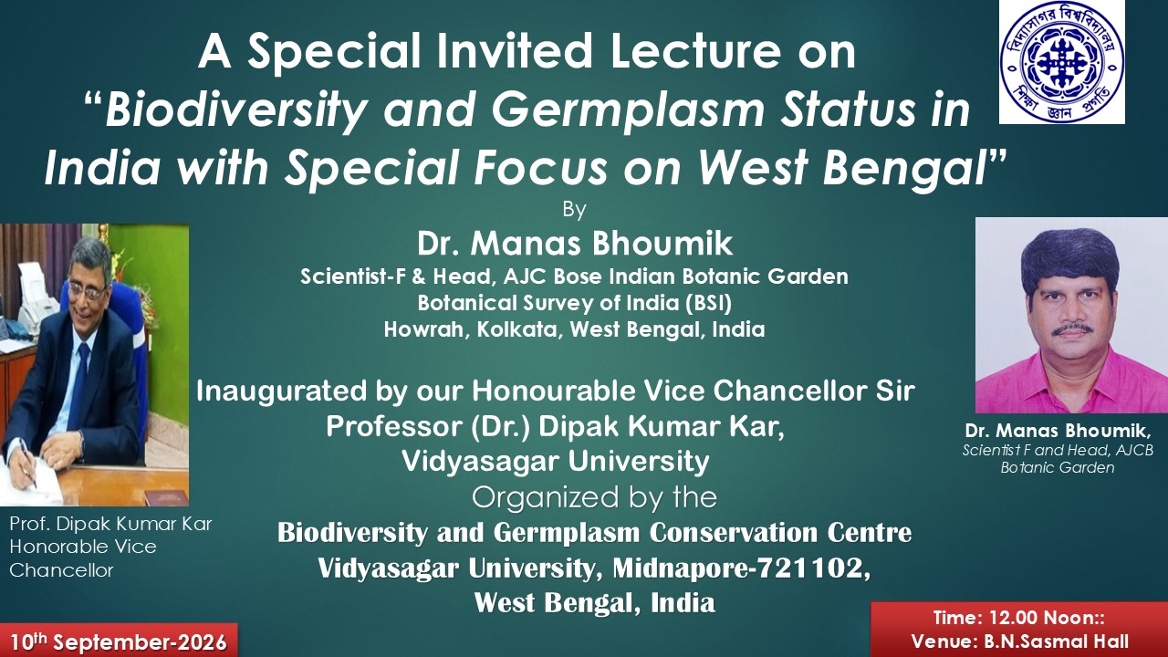 Biodiversity and Germplasm Status in India with Special Focus on West Bengal